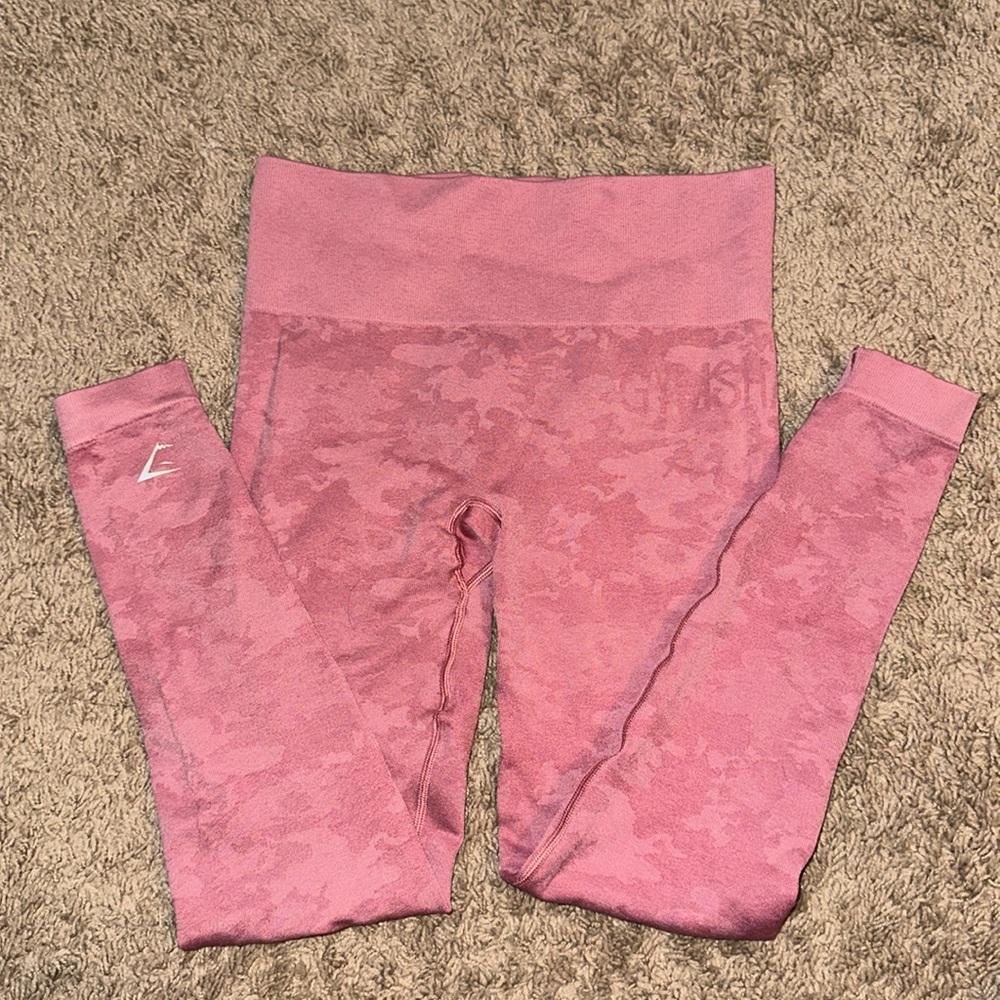 Gymshark Adapt Camo Seamless Leggings - Pink